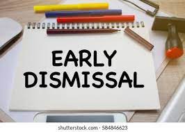 Reminder - Early Dismissal Monday, October 23