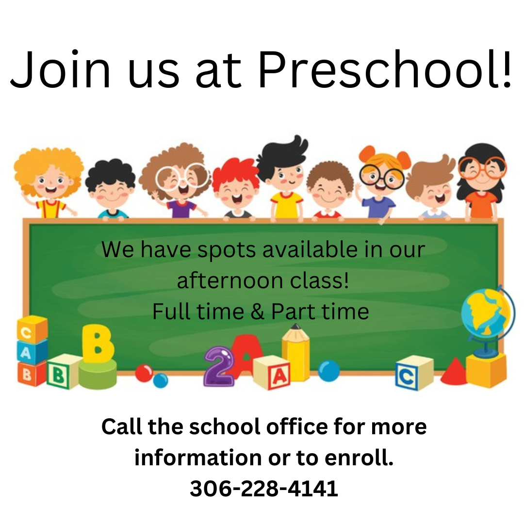 Join us at Preschool