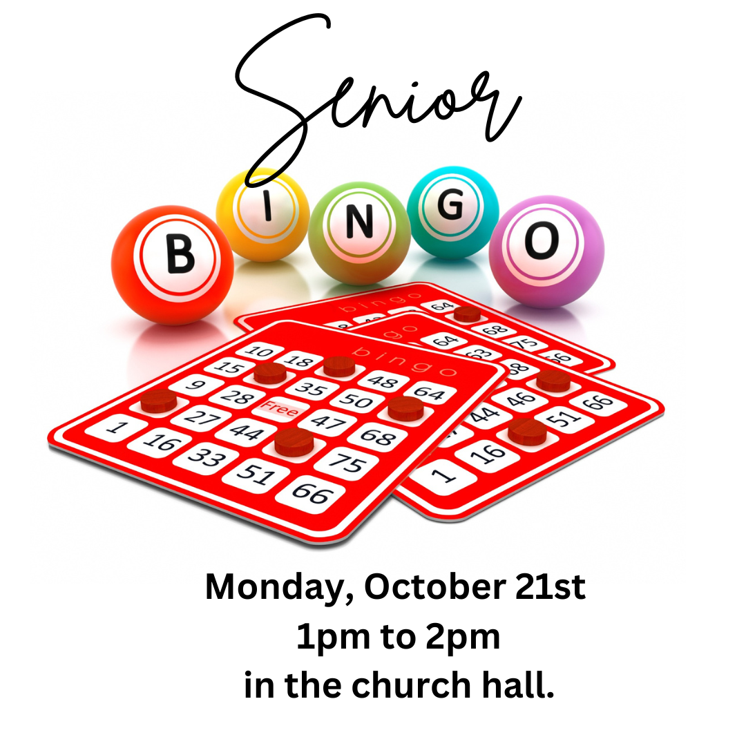 Senior Bingo on Monday