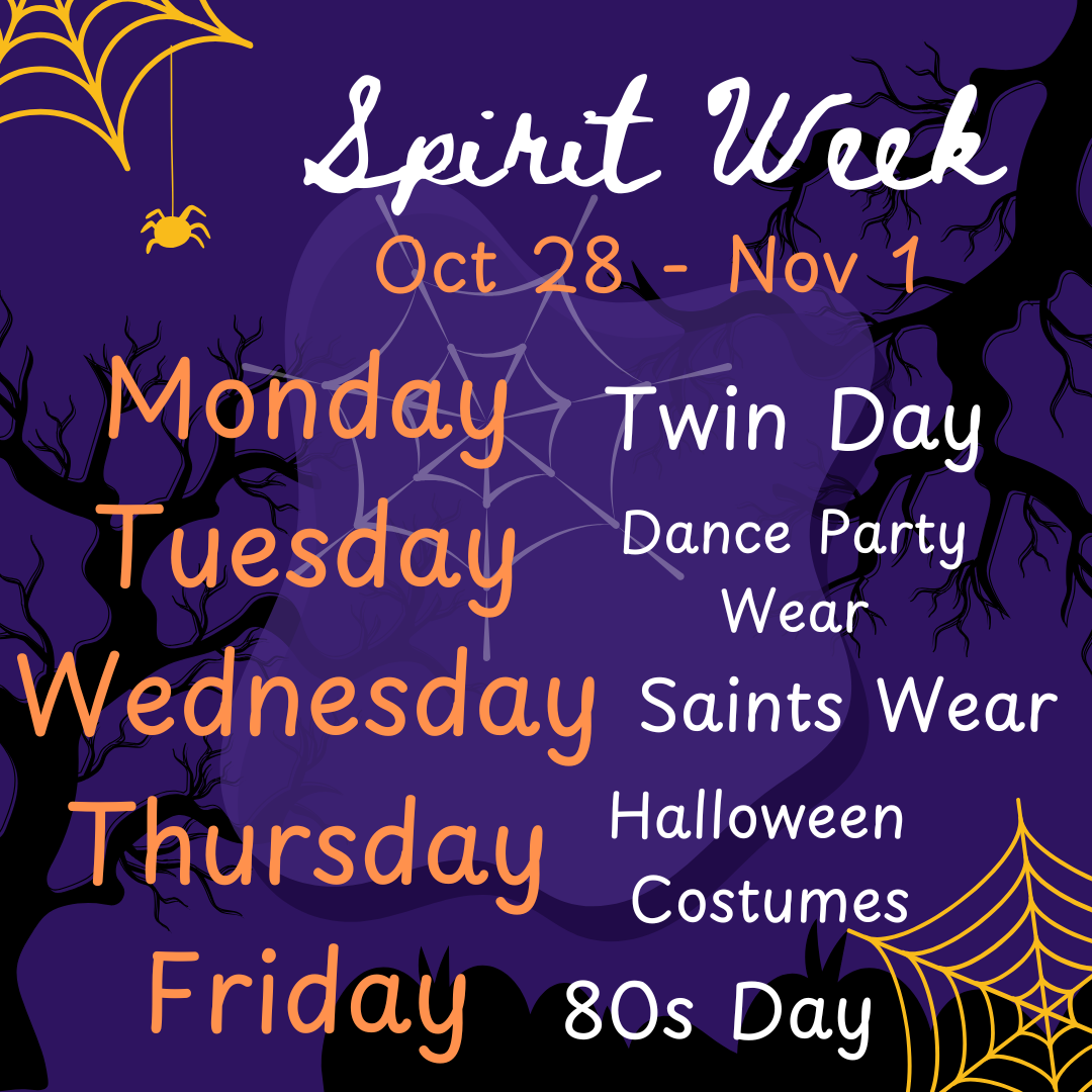 Spirit Week is Next Week!