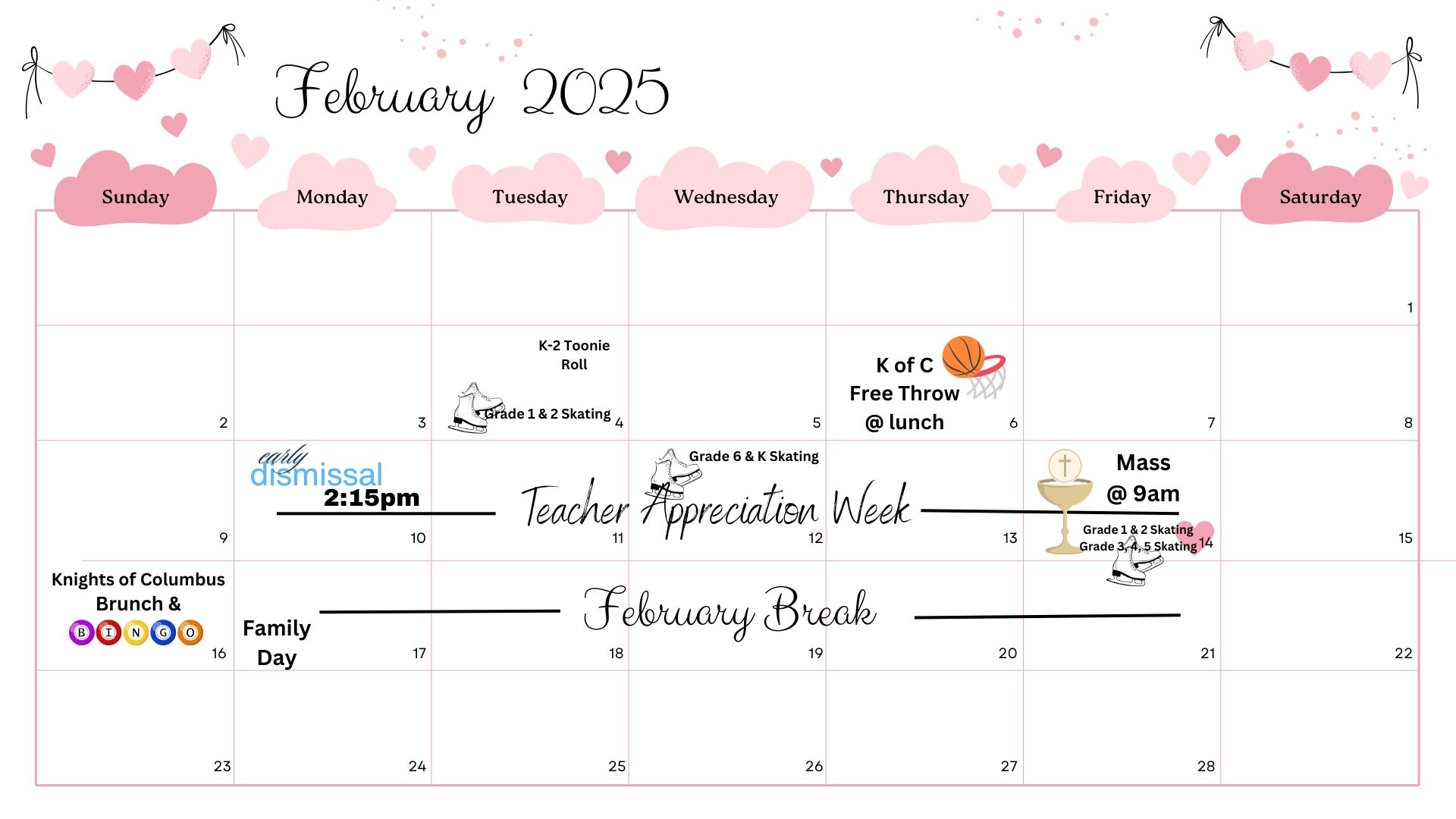 February Calendar