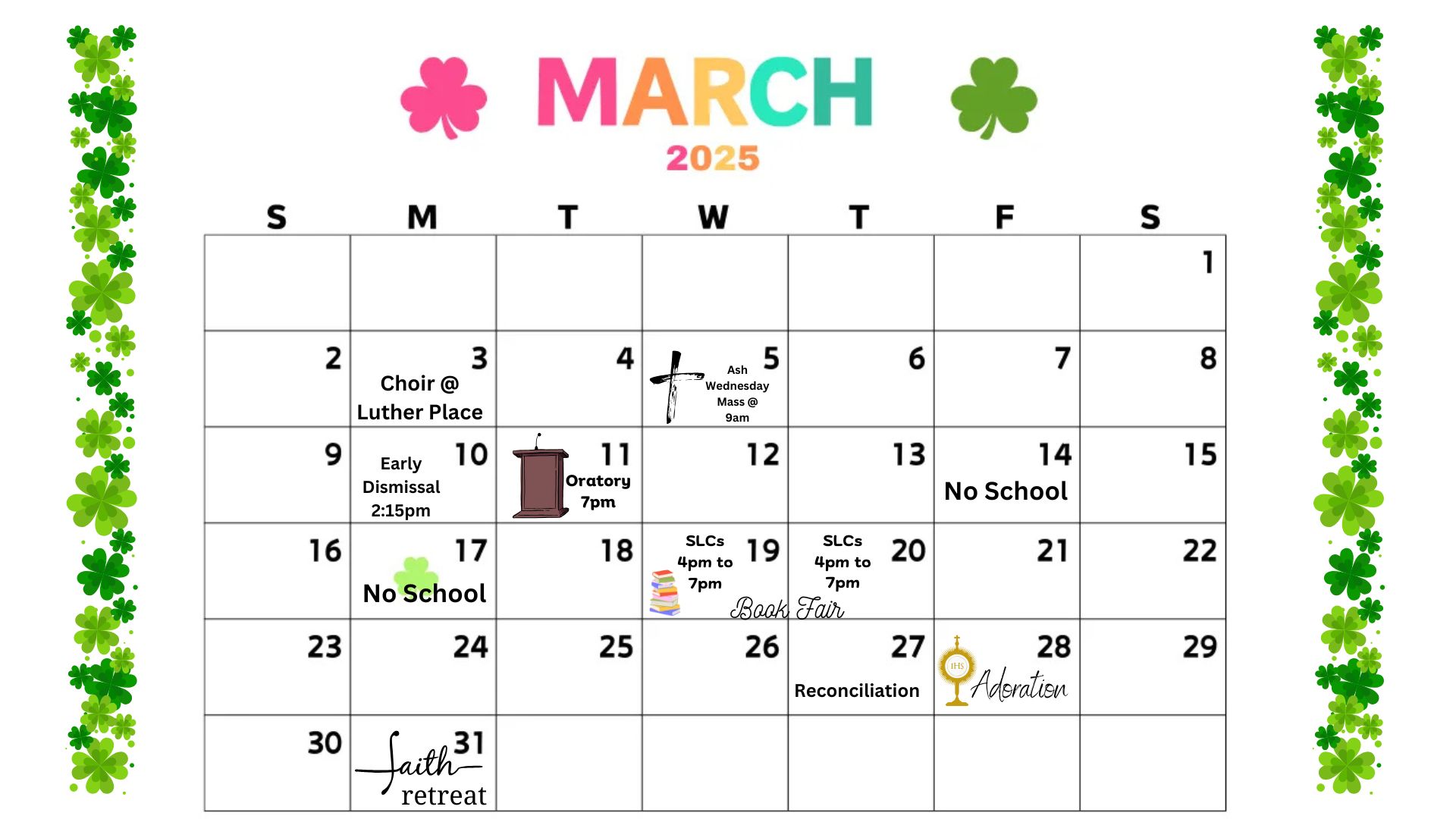 March Calendar