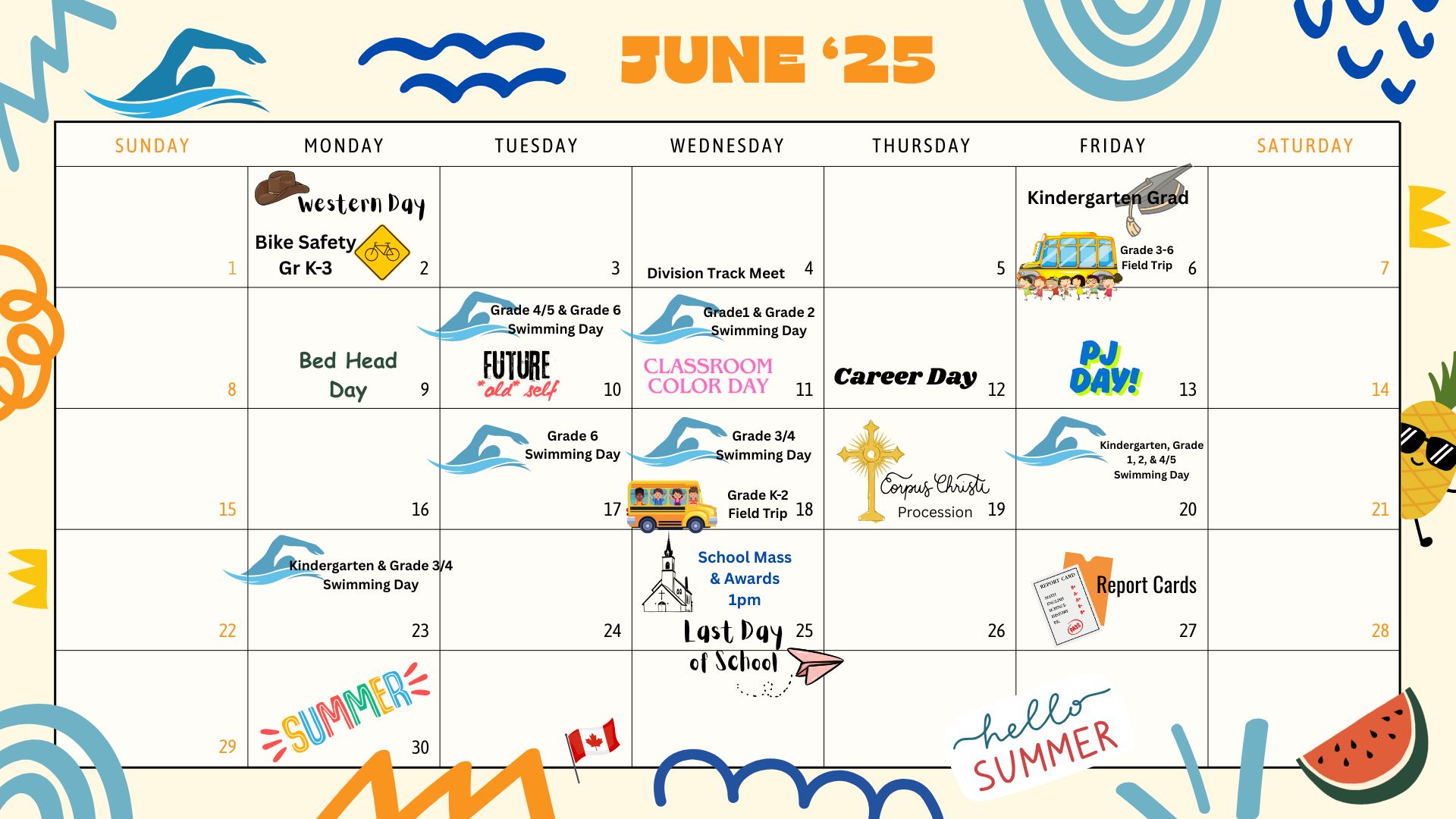 June Calendar