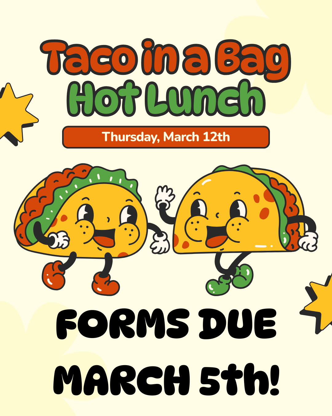 Hot Lunch March 12th