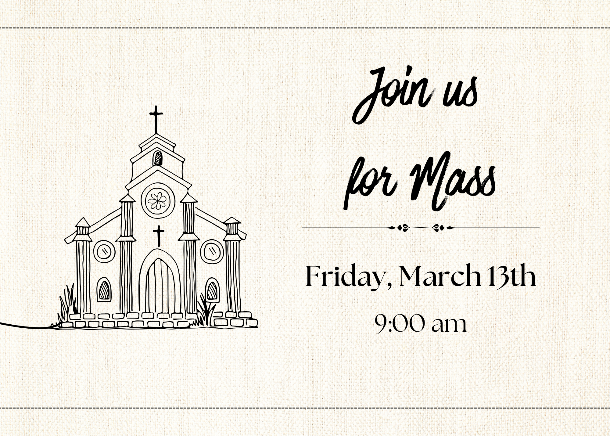Join us for Mass