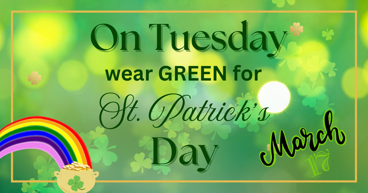 Wear Green on March 17!