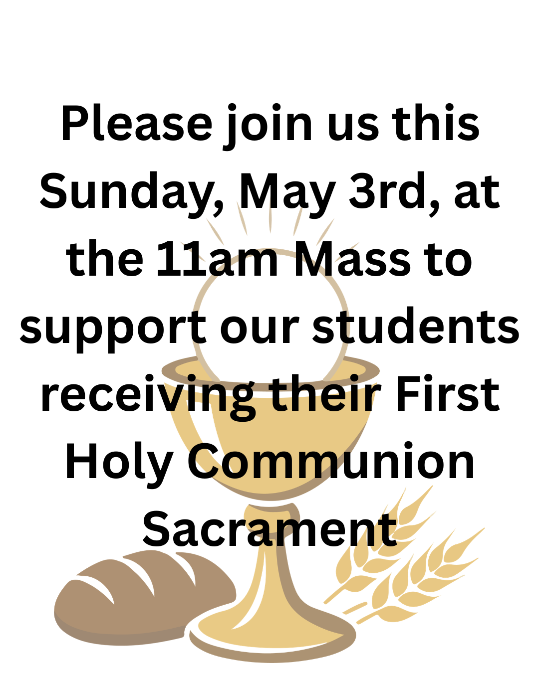 Please Join us May 3rd