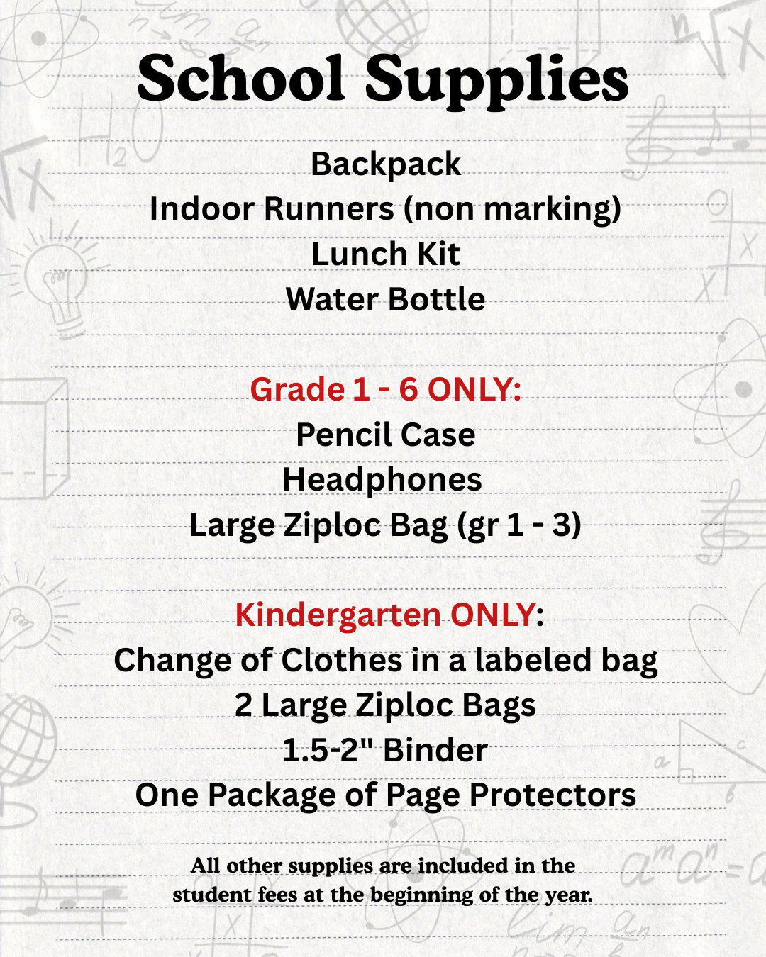 School Supplies