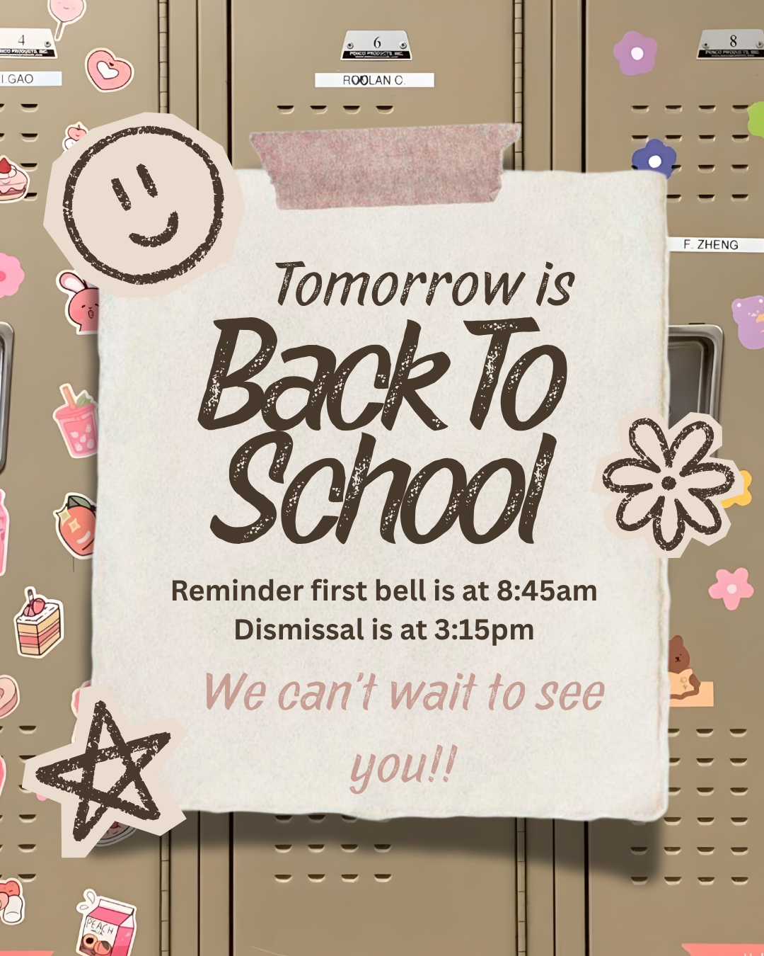 Tomorrow is the day!!