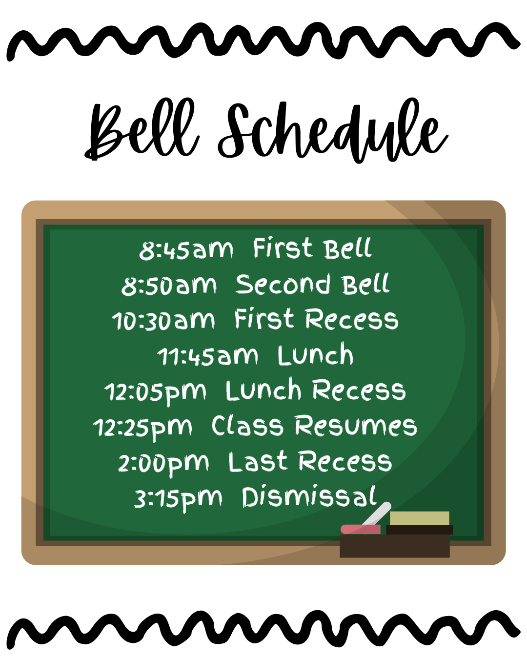 Bell Schedule