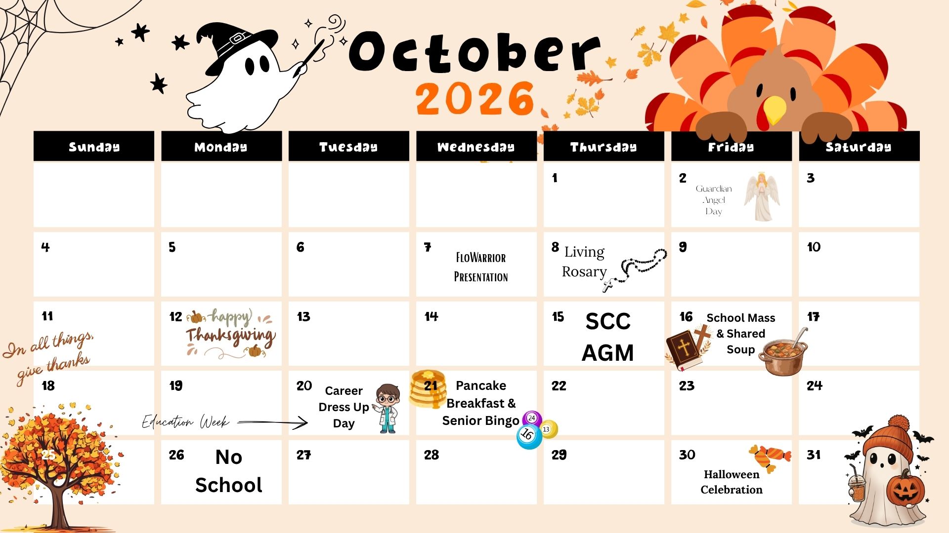 October Calendar